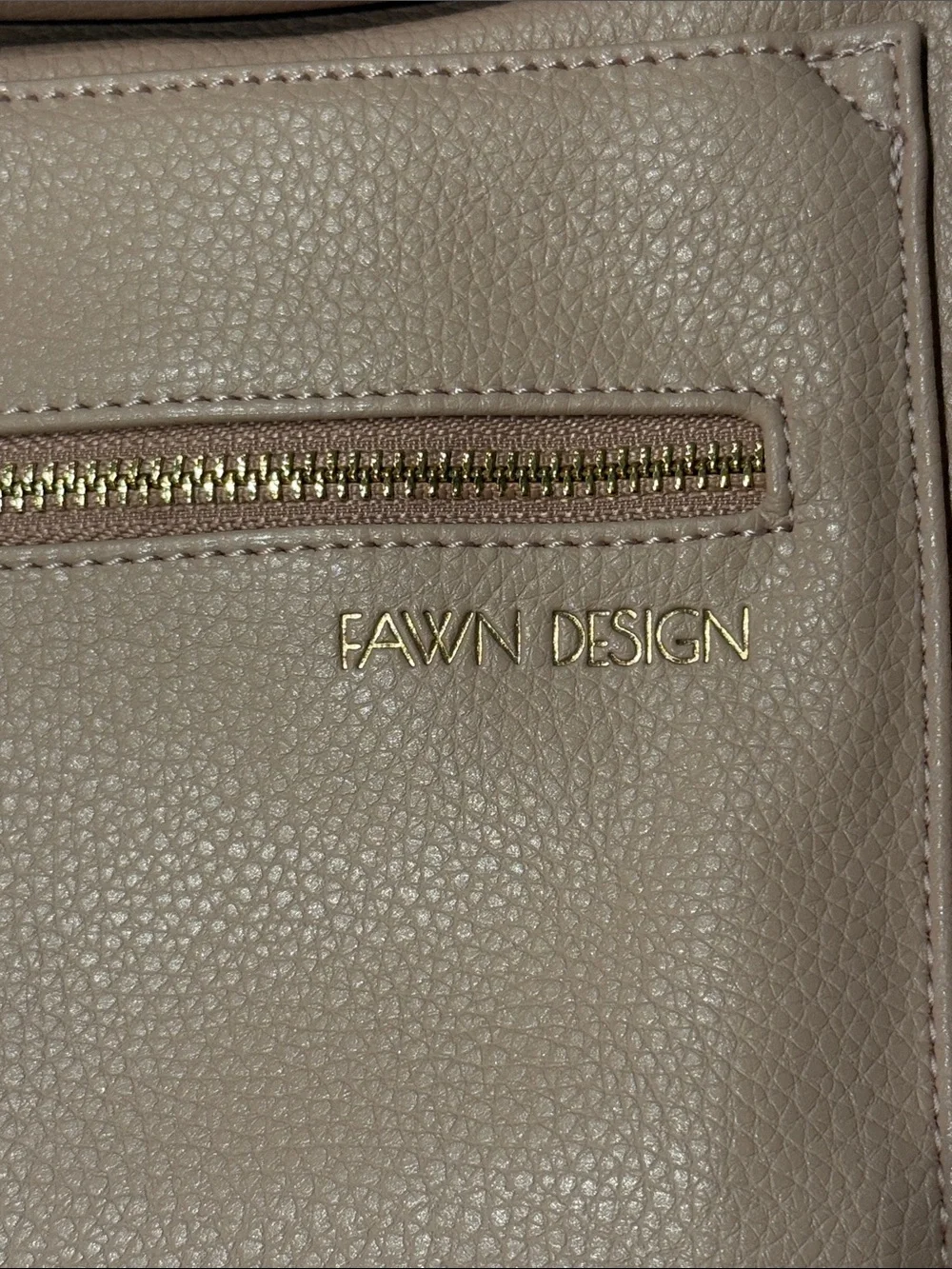 Fawn Design Dusty Rose Crossbody Bag with Gold Hardware